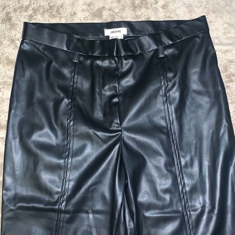 Jason Wu leather slit pants